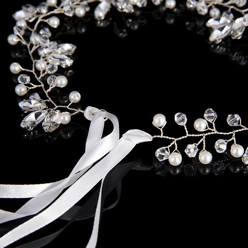 

Le Liin Shining Silver Crystal Hair Vine Wedding Headband Hair Chain Jewellery Headpiece Hair Accessories Bridal Hair Jewelry