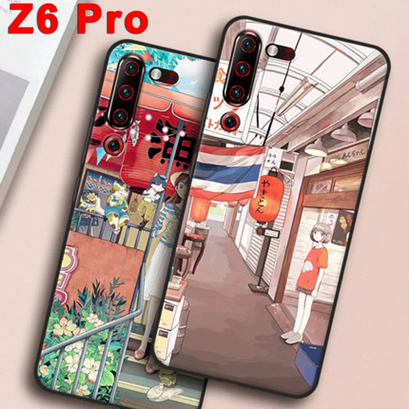 Чехол для Lenovo Z6 pro мягкий силиконовый чехол телефона из ТПУ с цветочным рисунком