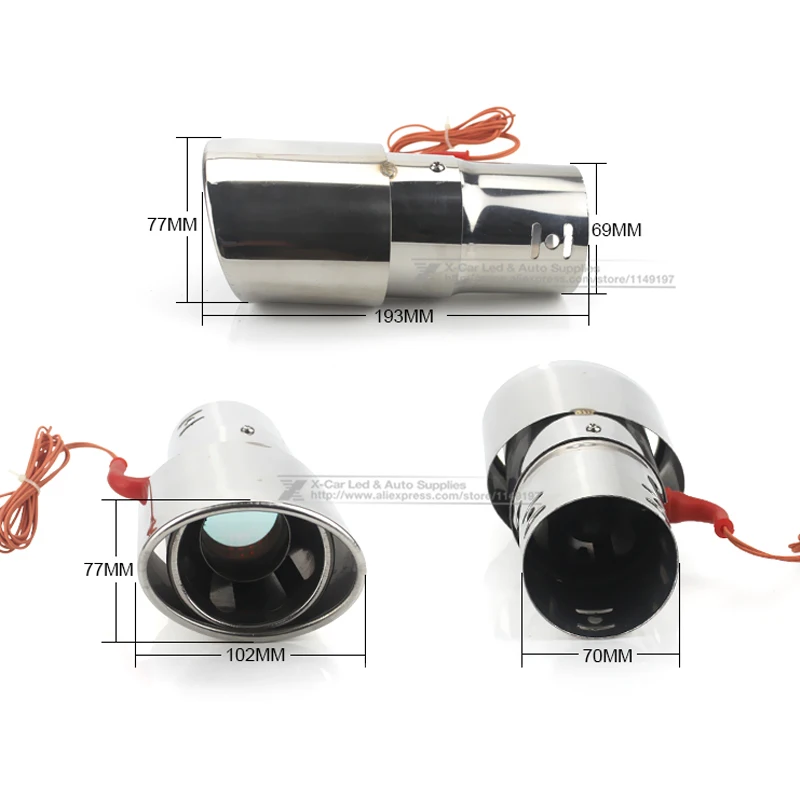 Универсальный автомобильный светильник из нержавеющей стали красно синие ЖК