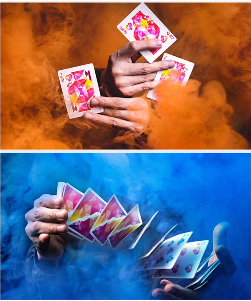 2 цвета искусство кардистрии игральные карты ограниченное издание в форме цветка