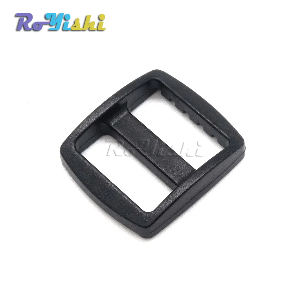 

1000pcs/pack 3/4" Plastic Black Slider Tri Glide Adjust Buckles Wider Style For Dog Collar Harness Backpack Straps 20mm