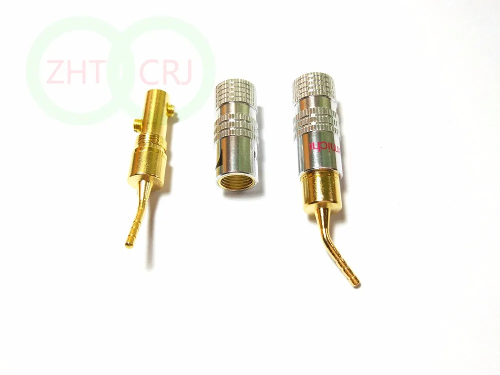100 шт. 24 К золотой динамик Pin Angel 2 мм Nakamichi разъем типа банан провод винт замок