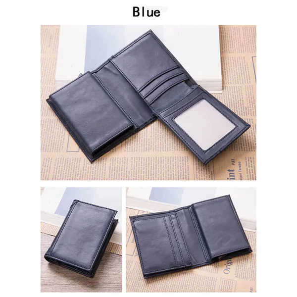 Blue X-53 BISI GORO RFID бизнес-держатель для карт, блокирующий кошелек, алюминиевая коробка из искусственной кожи, автоматический металлический кошелек, кредитная карта для путешествий - Цвет: Blue X-53