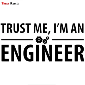 Three Ratels LBH365 #30x13.7см смешная наклейка на автомобиль, поверьте мне, я инженер виниловая наклейка наклейки и наклейки автотовары