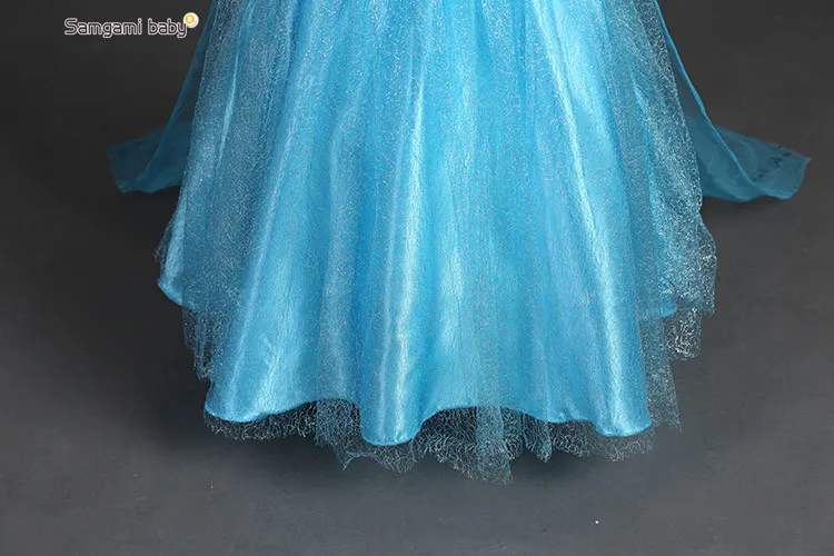 Summer Girl Princess Elsa Dress with crown Children Halloween Snow Queen Cosplay Costume Baby Toddler Kids girls party Clothes | Детская
