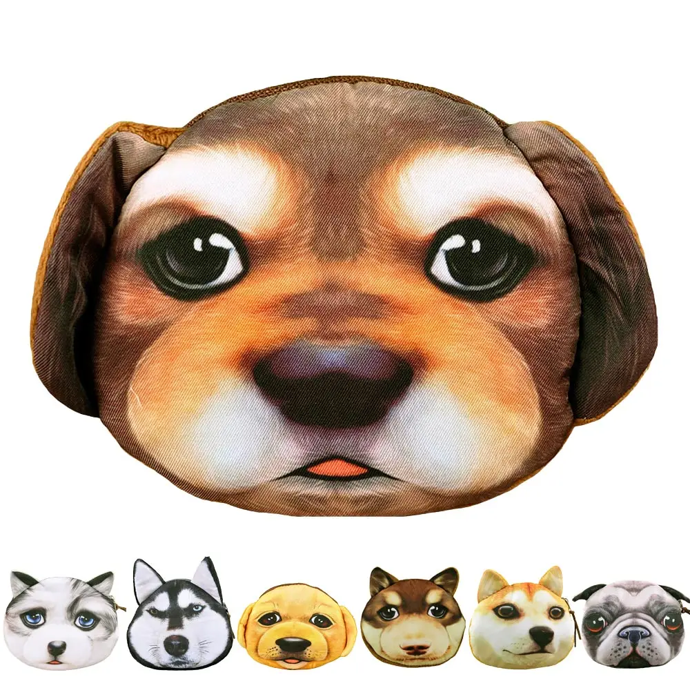 2015 новинка мин. кошельки собака животных печать портмоне свободного покроя