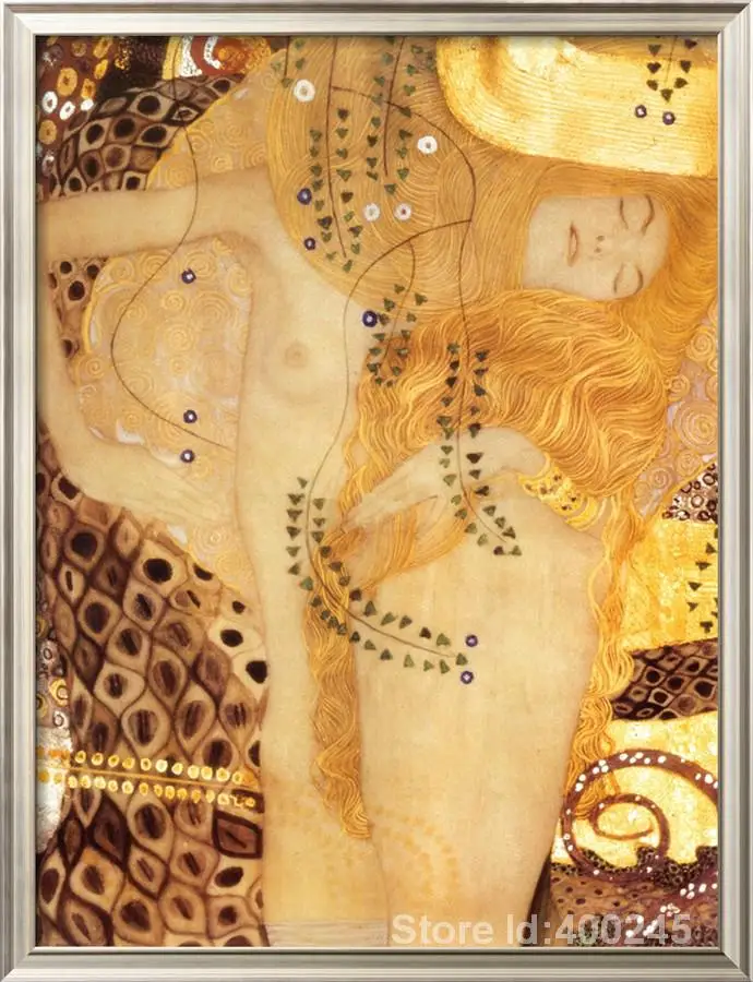 

Famous Oil painting Sea Serpent Gustav Klimt reproductions Canvas Art High quality Hand painted