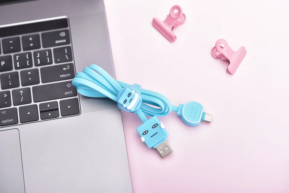 1 м милый мультяшный Micro USB кабель для IPhone samsung type-c зарядный Магнитный зарядный адаптер usb type C кабели для мобильных телефонов