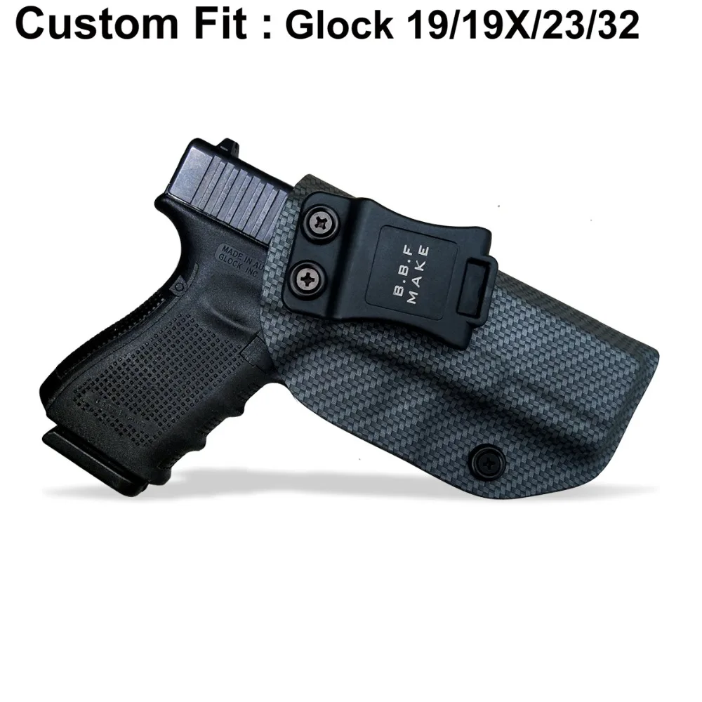 IWB/OWB тактическая кобура из углеродного волокна KYDEX пистолет Glock 19 17 25 26 27 28 43 22 23 31 32 33 внутри скрытый чехол для пистолета