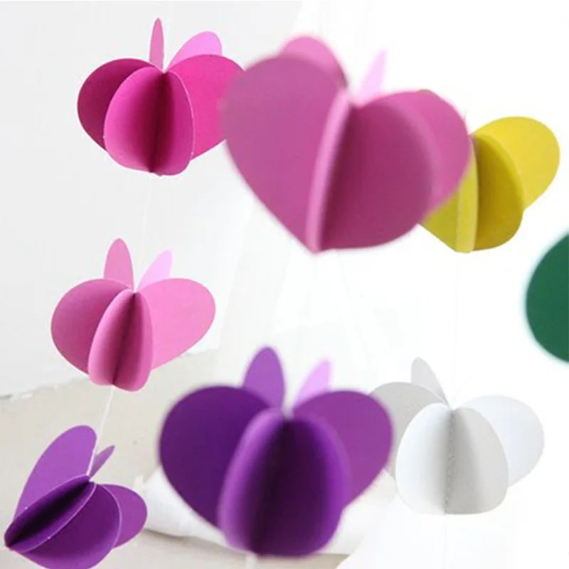 3D украшение в форме сердца для вечерние ринки фестиваля свадьбы Женский баннер