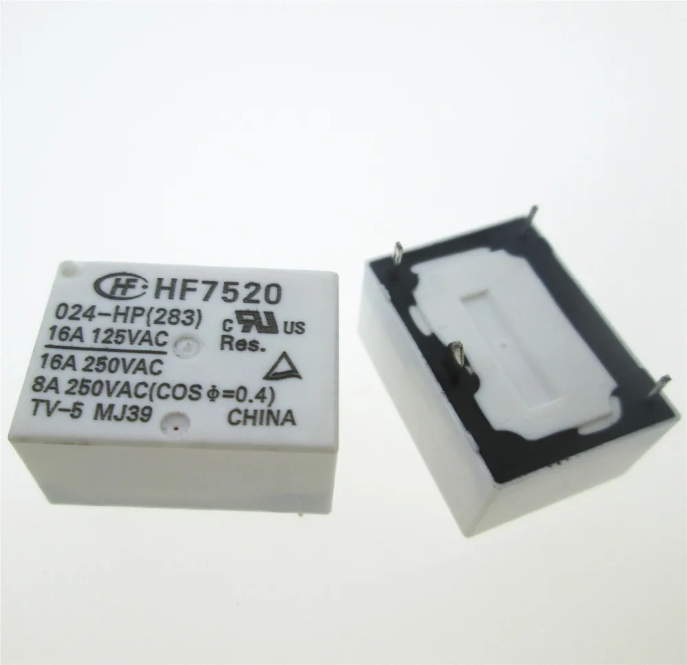 Реле HF7520 024 HP новое реле HF7520024 для двигателей с напряжением 24 В в пост. Тока 16 А 250