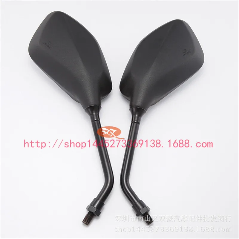 Черное зеркало заднего вида для мотоцикла универсальное боковое запчасти