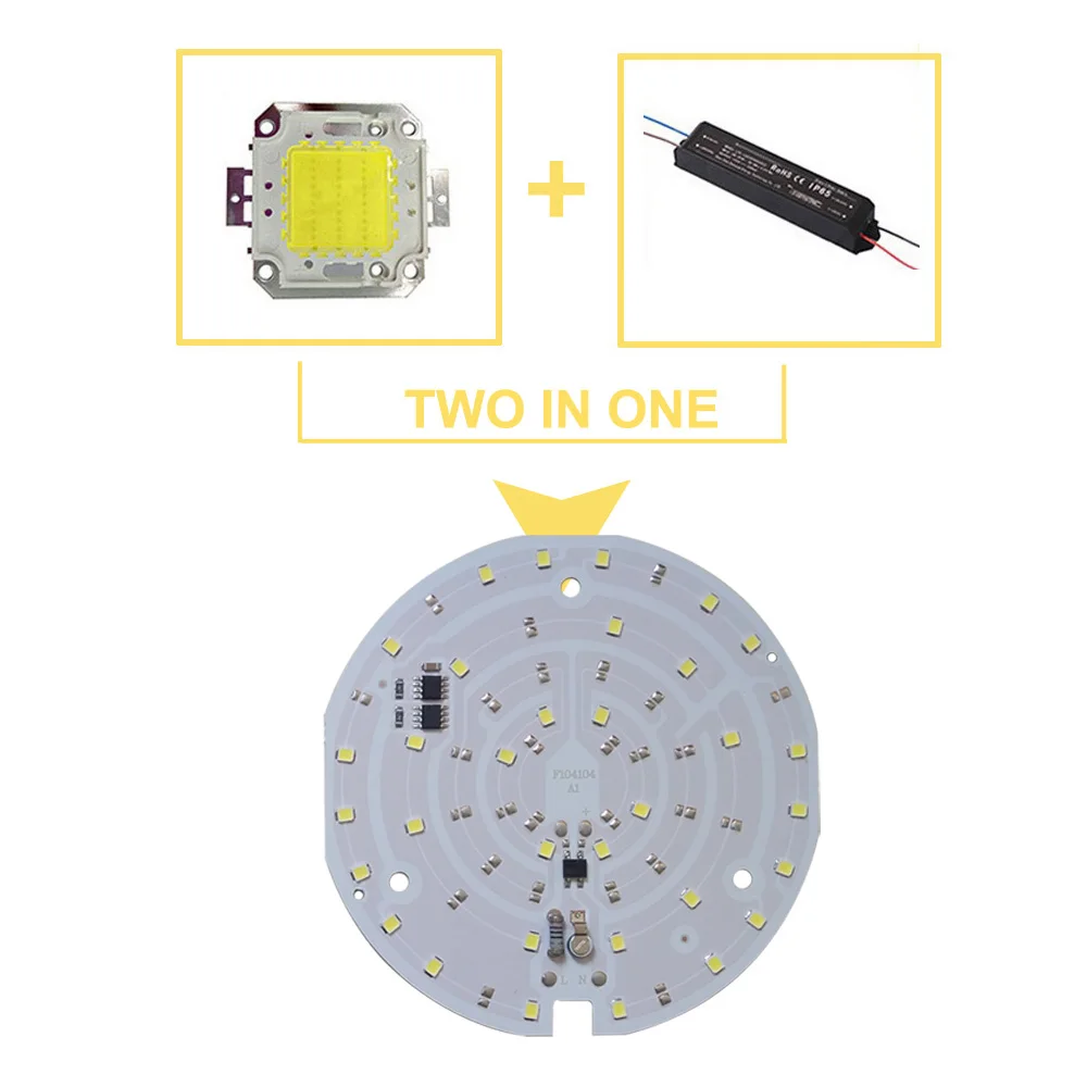 5 шт./лот LED SMD чип Ceilinglight AC220V вход с умным IC без драйвера 15 Вт 18 световые бусины для