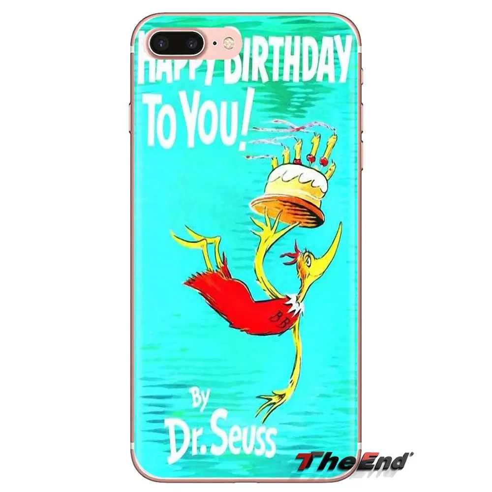 For iPod Touch Apple iPhone 4 4S 5 5S SE 5C 6 6S 7 8 X XR XS Plus MAX Transparent TPU Cover Bag Happy Birthday To You Art Poster |