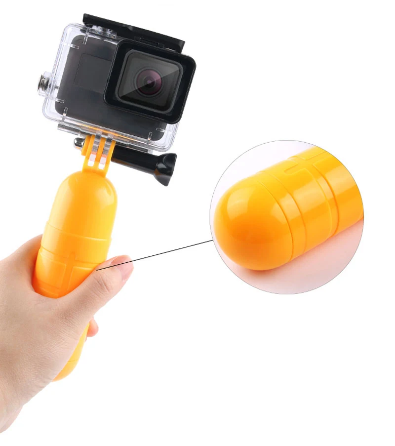 Желтый Водонепроницаемый Поплавок сцепление для GoPro Hero 7 6 5 4 Session Xiaomi Yi SJCAM SJ5000 Экшн-камера крепление аксессуары для сёрфинга