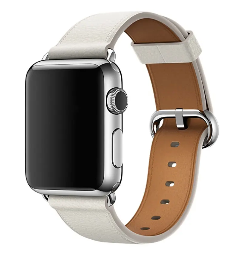 Кожаный ремешок для apple watch Band apple watch 5 4 44 мм, 42 мм, correa, классический наручных часов Iwatch серии 5 4/3/2/1 ремешок на запястье браслет ремень