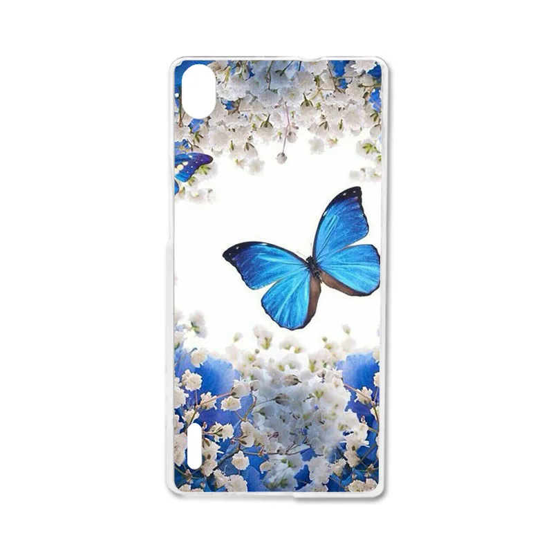 Q047 Ojeleye DIY узорный силиконовый чехол для huawei Ascend P7 Чехол Мягкий ТПУ чехол на телефон с изображениями героев мультфильмов для huawei P7 Чехлы противоударный чехол - Цвет: Q047