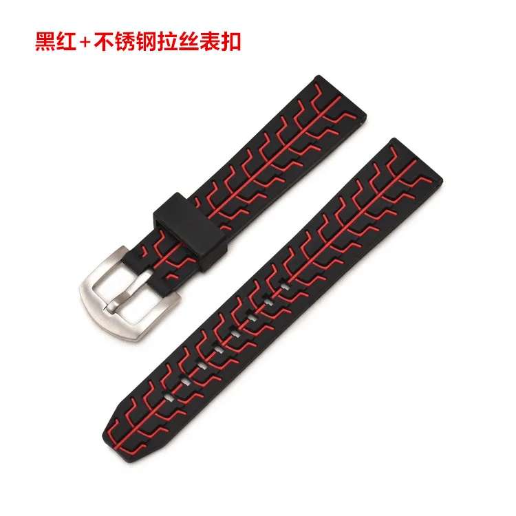 black and red NEW arrival silicon Watchband Bracelet Strap for SUUNTO 9 Suunto 9 Brao Suunto D5 Suunto spartan Sport Wrist HR Baro - Цвет: black and red