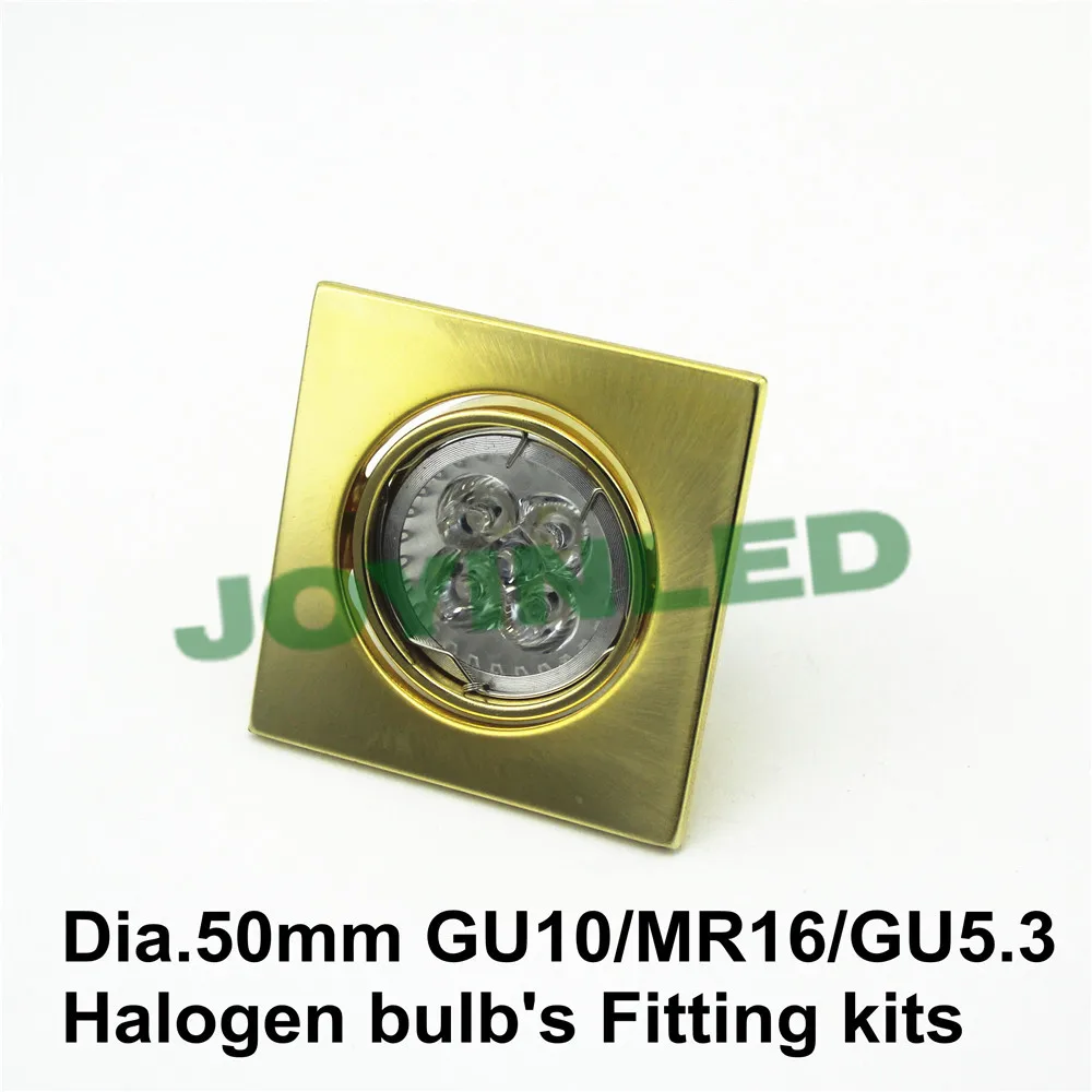 2 шт./лот светодиодные потолочные светильники золотого цвета 3 Вт 5 MR16 GU10