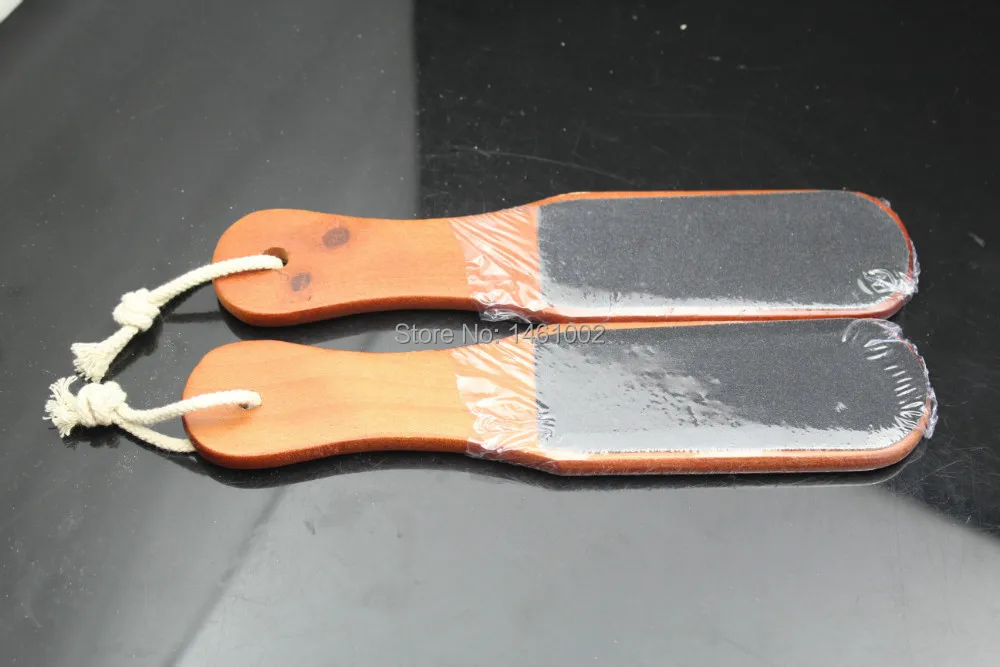 6 шт/лот деревянная двусторонняя терка для пяток инструмент педикюра бесплатная