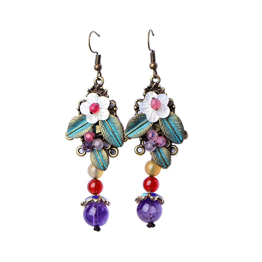 Женские винтажные серьги подвески BOEYCJR этнические Висячие из сплава в форме