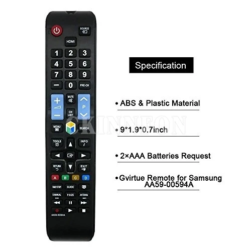 

100Pcs/Lot Universal Smart Remote Control Controller For Samsung AA59-00594A 3D Smart TV Newest