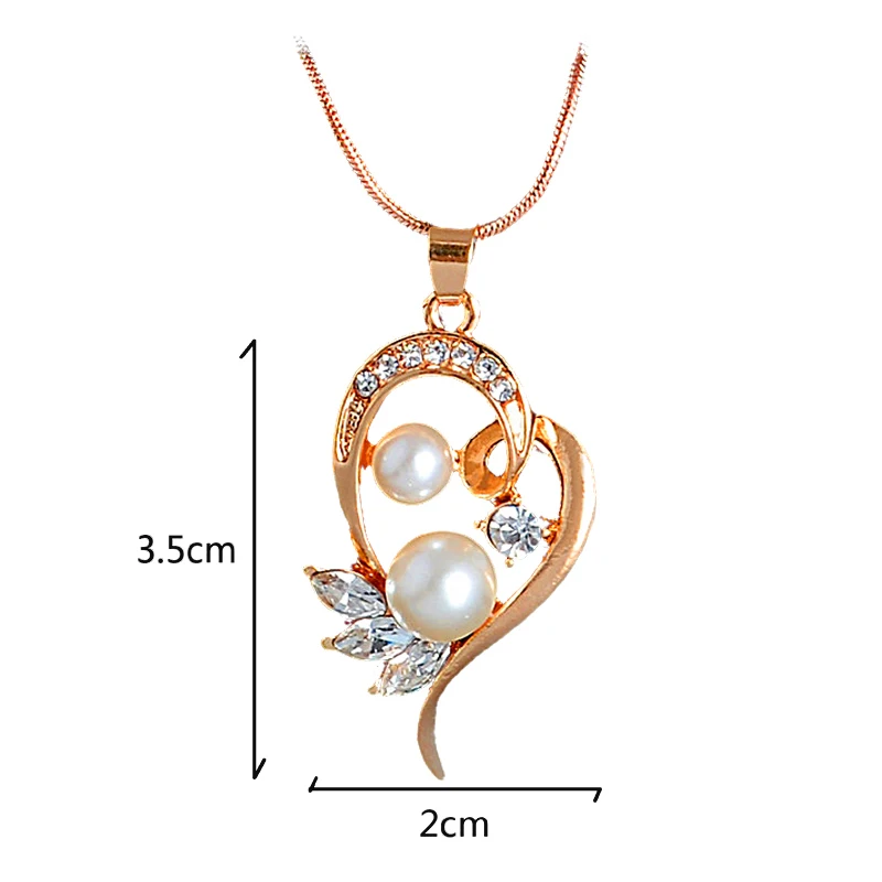 

MISANANRYNE Trendy Pearl Crystal Jewelry Set AAA Golden Earrings Necklace Set Dragon turn style Drop Earrings for Women Gift