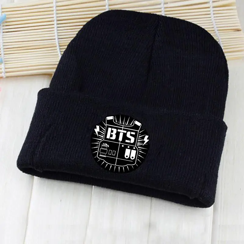 OHCOMICS Kpop BTS Bangtan мальчики Skullies Beanie вязаная шапочка из хлопка шапка хип-хоп унисекс