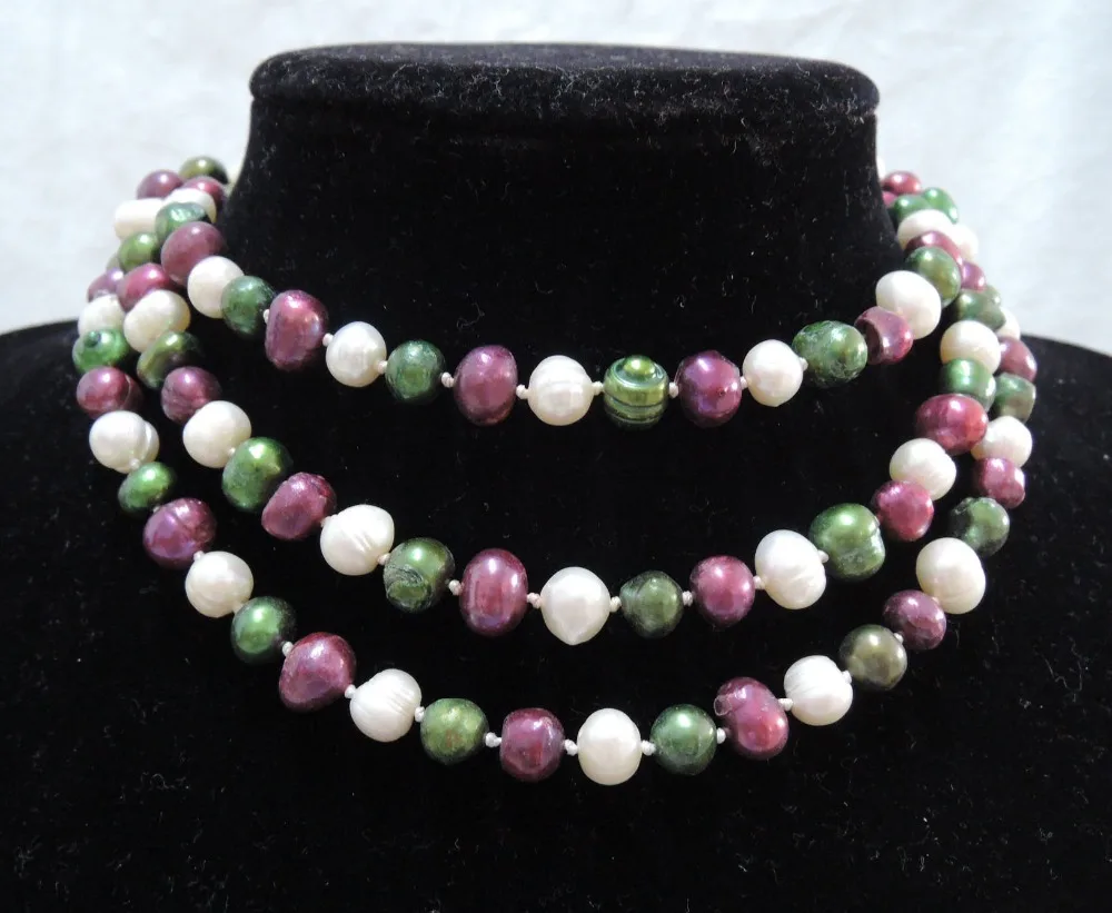 

100% NATURE FRESHWATER PEARL LONG 120 cm NECKLACE