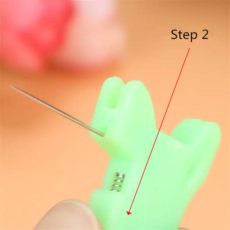 2 шт Пластиковые автоматические нарезные иглы случайный цвет Лошадь форма