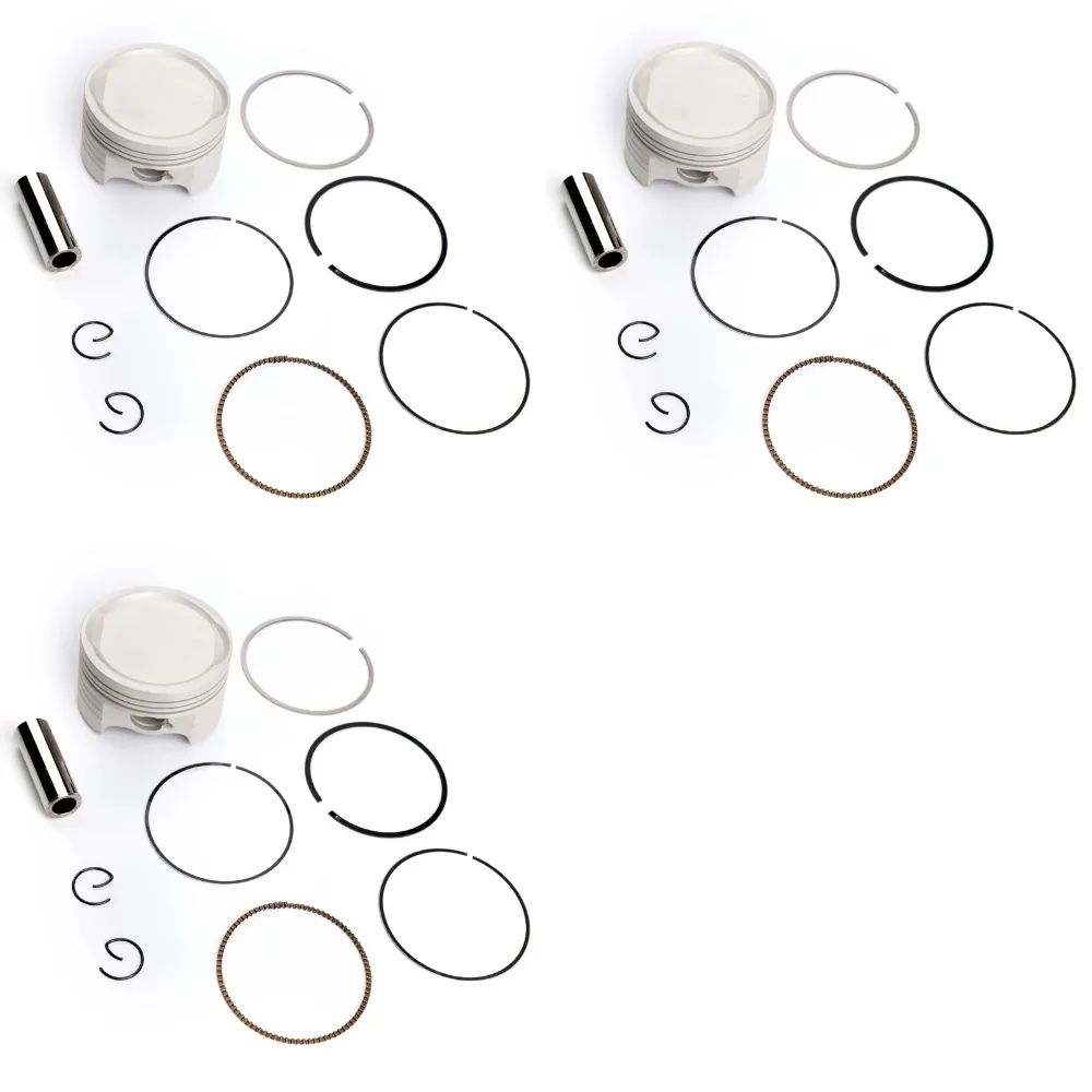 

Areyourshop Fits For Honda CBF150 2008-2012 STD Ø57.30MM Piston Kit +0.25 +0.50 Bore Size 13101-KTT-900 Motorcycle Parts