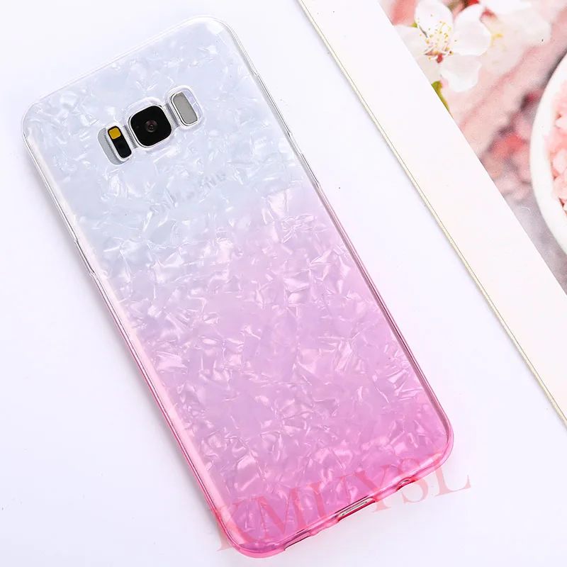 Градиентый блестящий чехол для samsung Galaxy A50 A30 M20 M10 S10E S9 S8 S10 плюс J6 J4 J8 A9 A8 A6 A7 A5 J5 примечание 9 8 - Цвет: Pink