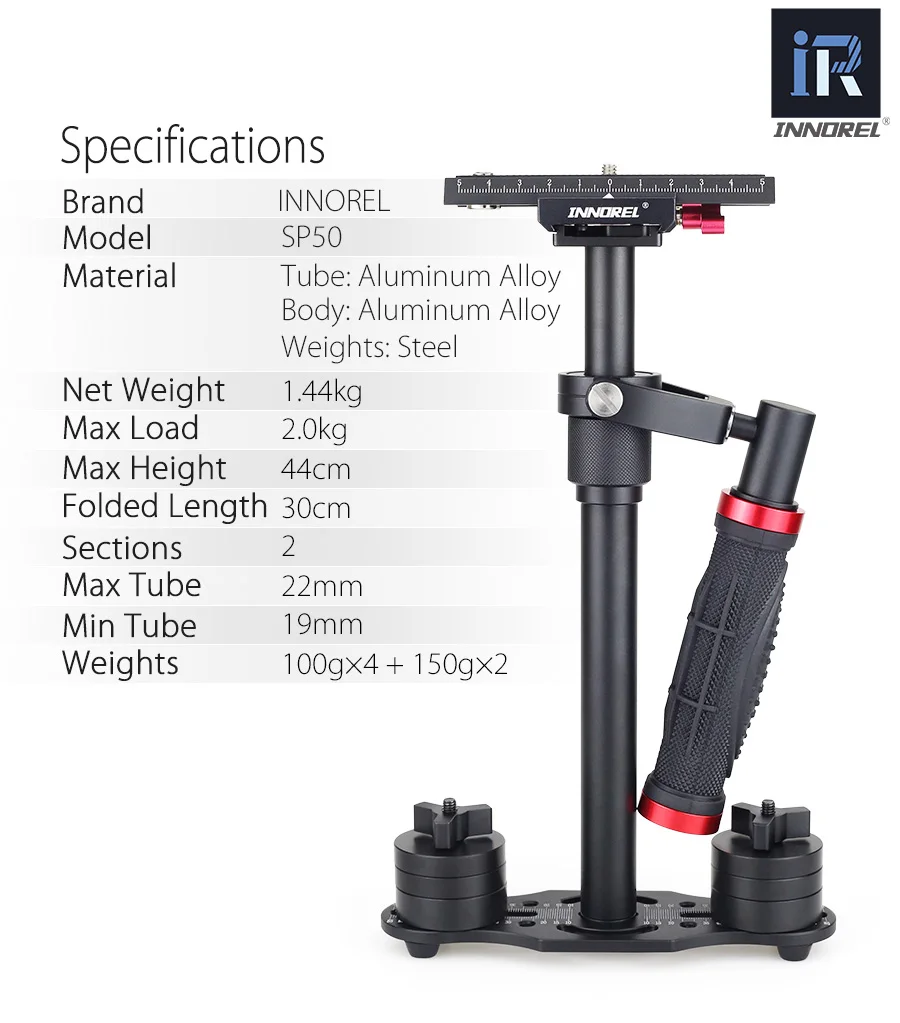 SP50 Мини Ручной Стабилизатор камеры DSLR видео steadicam steadycam для Nikon Canon 5D3 5D4 sony VS S40 S60