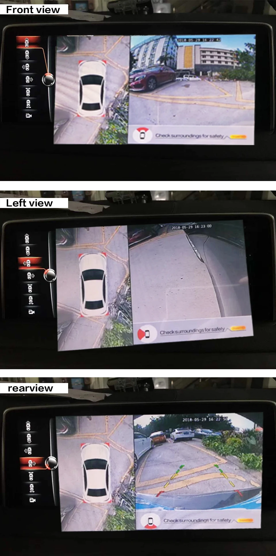 Smartour Автоматическая панорамная камера заднего вида, 360 градусов, парковочная система, автомобильная камера, круглая камера ночного видения, обратная камера De Recul
