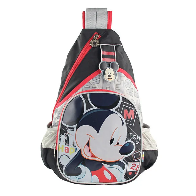 Balck Disney Kid Hobos Микки Минни начальной школы сумки на плечо для мальчиков и девочек с книгой мультфильм дети легкий сумка-мессенджер - Цвет: Balck