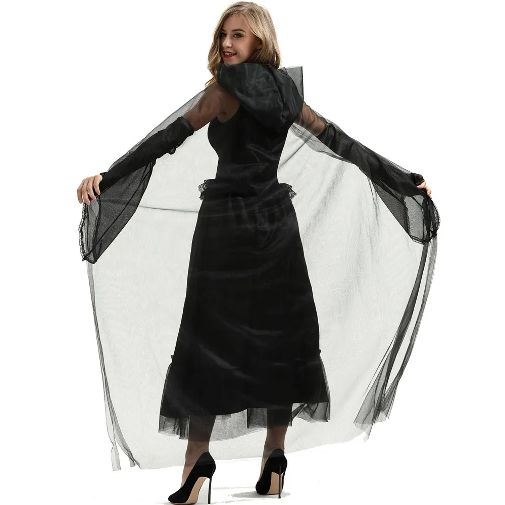 Вампирские рукавицы сексуальные готические женские с капюшоном для Хэллоуина |