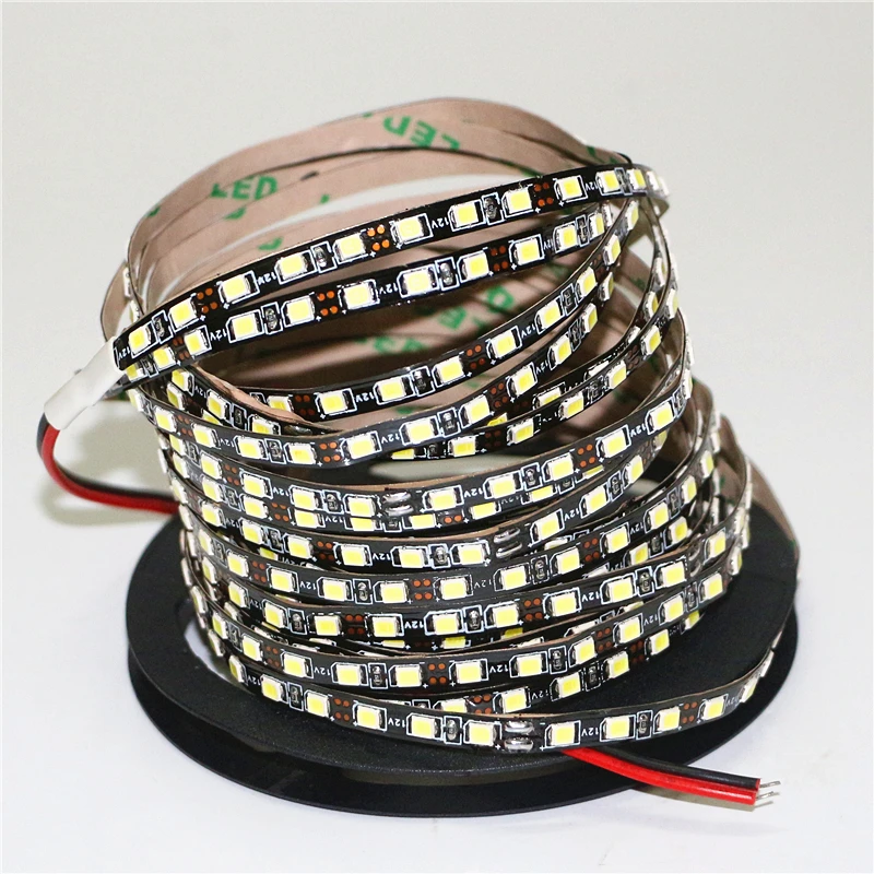 Узкий боковой 5 мм светодиодный светильник 2835 SMD 5 м гибкая Диодная лента fita 120 светодиодный s/m 600 светодиодный DC 12 В без водонепроницаемой ленты