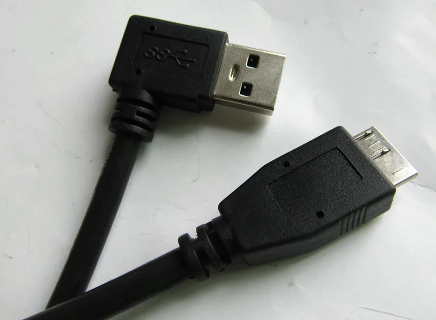 Кабель переходник micro 3 0 b male USB A Male шт. адаптер под прямым углом 90 градусов
