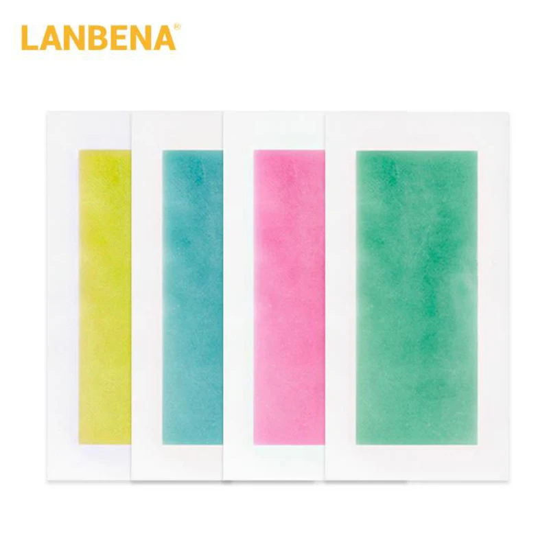 LANBENA эпиляция воск бумажные полоски 10 пар двухсторонняя депиляция удаление волос