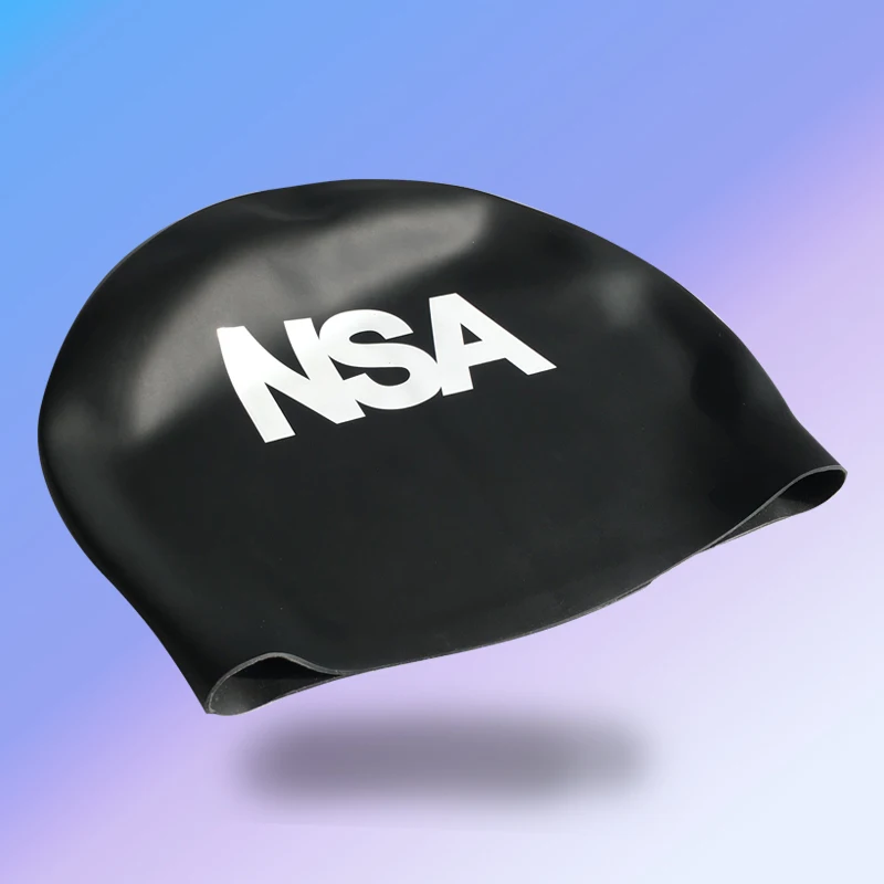 NSA Новая Водонепроницаемая силиконовая шапочка для плаванья шапочки бассейна