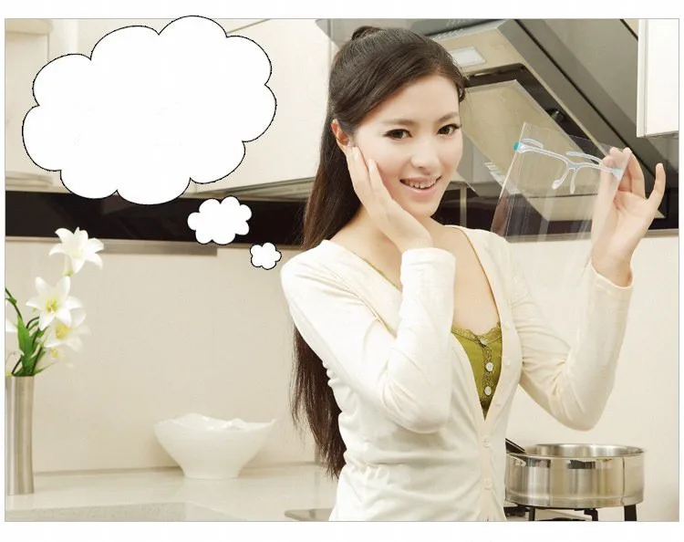 1 шт. кухонная защитная маска для приготовления пищи от разбрызгивания масла