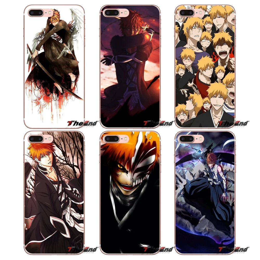 Для Samsung Galaxy S2 S3 S4 S5 MINI S6 S7 edge S8 S9 Plus Note 2 3 4 5 8 Coque Fundas Чехлы Janpan Аниме Ичиго Куросаки
