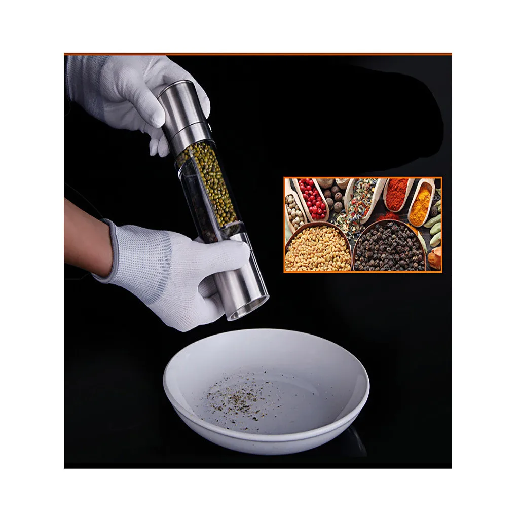 Ручная мельница из нержавеющей стали для соли и перца трав специй набор шейкеров