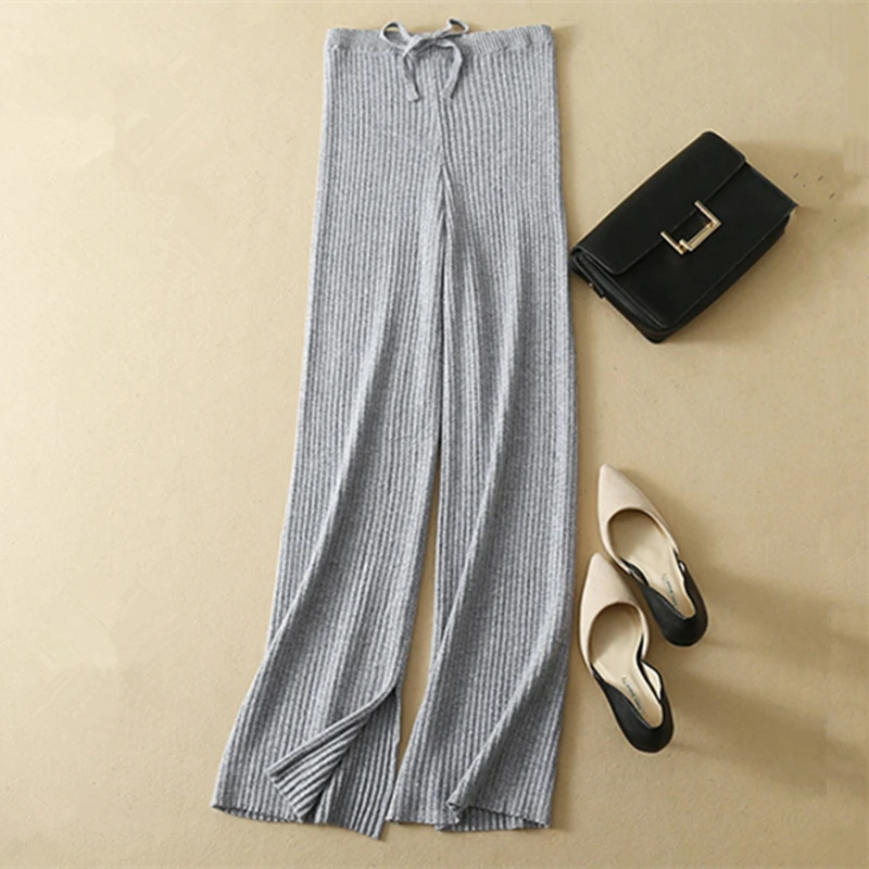 Женские кашемировые брюки новинка сезона осень зима 2019 женские свободные