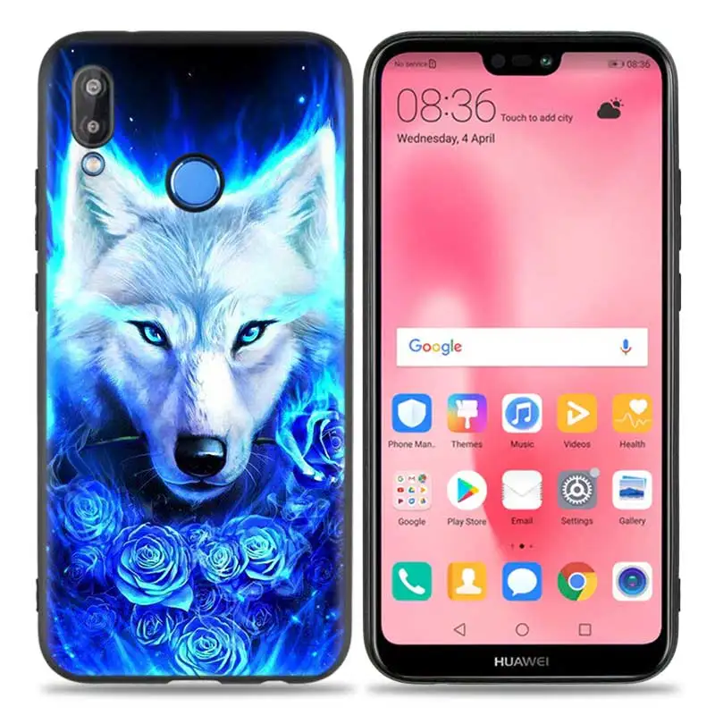 Силиконовый чехол для huawei P20 P10 P9 P8 Lite Pro P Smart+ Nova 3i 3E чехол для телефона s волк Дракон животные - Цвет: A017