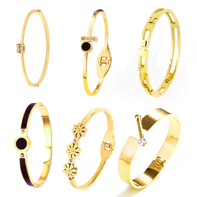 Браслет 2018 Новое поступление женские браслеты из нержавеющей стали уникальные