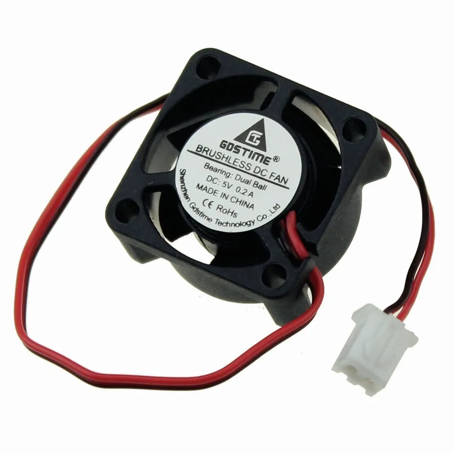 1 шт. Gdstime Mini DC 5 в 2 контакта см 25 мм 25x25x10 2510 маленький Бесщеточный вентилятор
