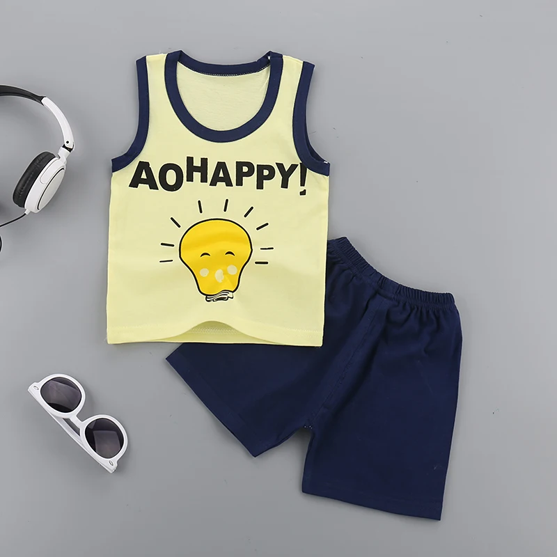 Новорожденных одежда для малышей девочек Комплекты одежды мальчиков cartoonvest