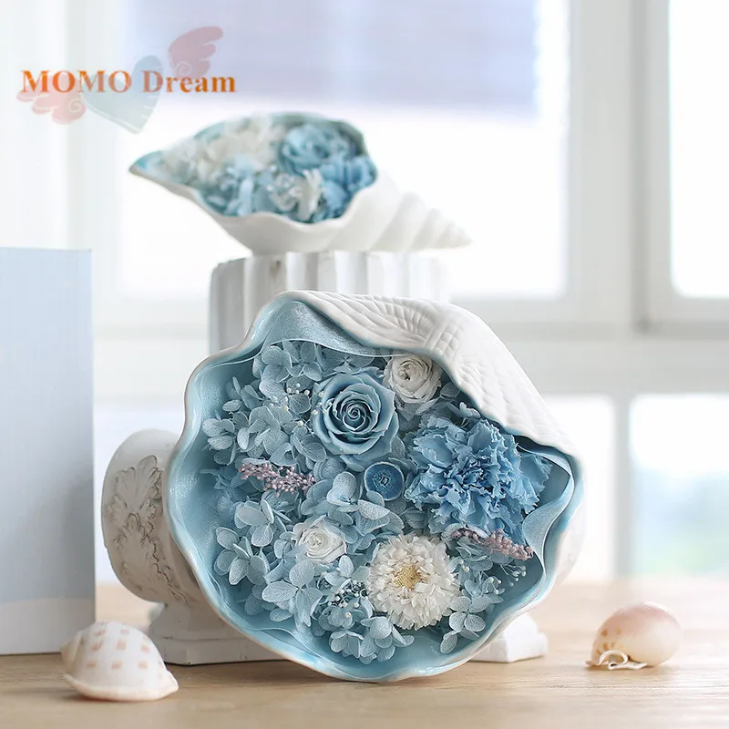 1 шт. Новое Поступление Раковины песни/синего Моря ветер украшения Дома Цветок