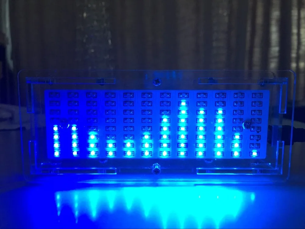 Aiyima singlechip LED Музыка анализатор спектра индикатор уровня аудио MP3 ПК усилитель